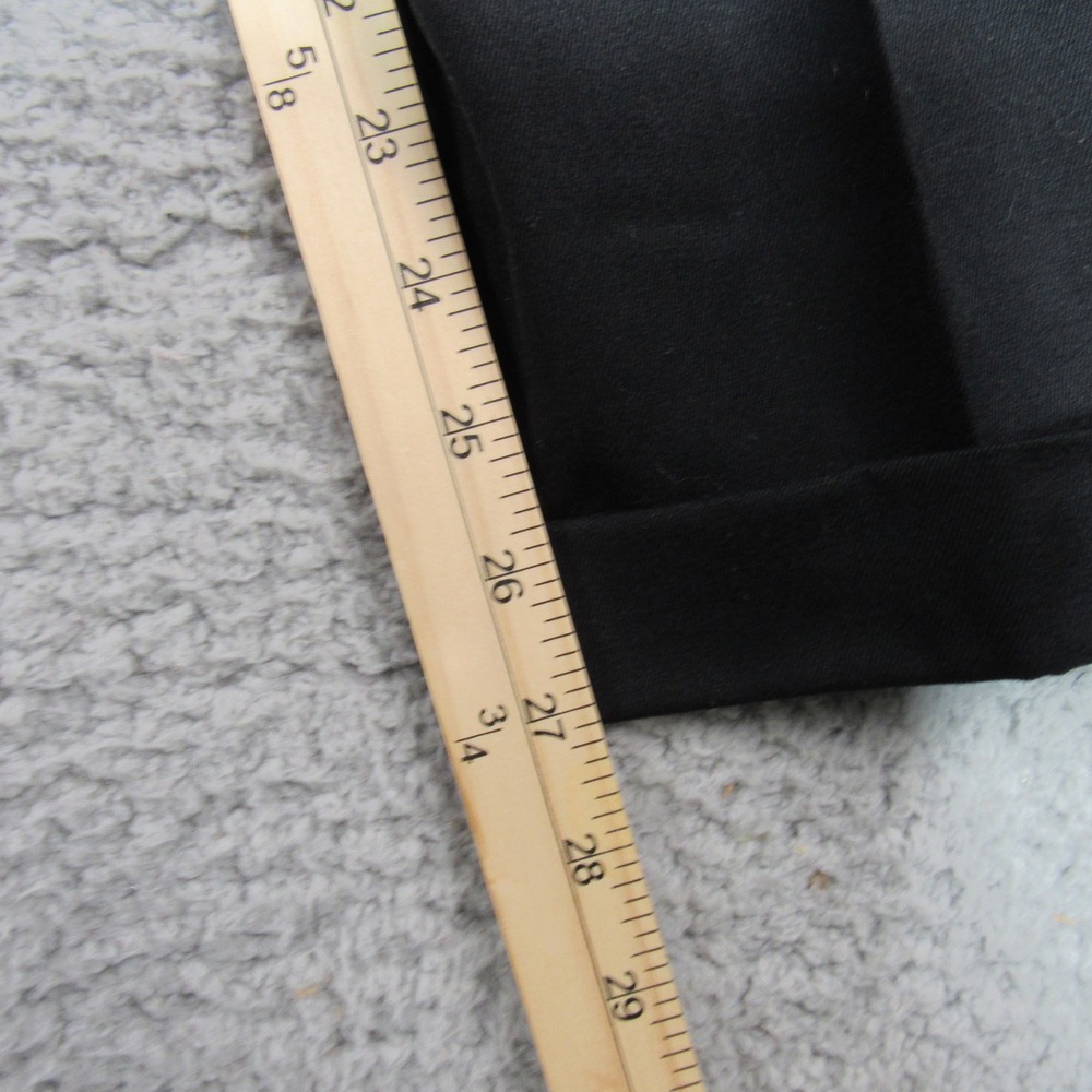 Arezio Salerno Mens Black 100% Virgin Wool Pleated Cuffed Dress Pants 32x27 - Picture 8 of 8